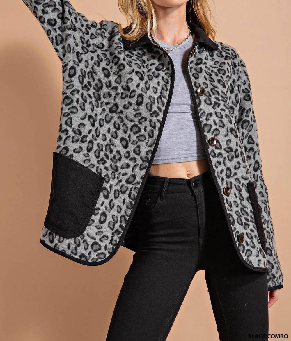 NEW KORI jungle bells jacket in black; grey - Picture 1 of 3